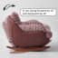 Chaise berçante simple de salon