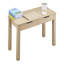 Petit bureau avec tiroirs, bureau pour enfants pour la chambre à coucher, table d'étude simple et moderne pour le dessin, la lecture, l'écriture, table de rangement rectangulaire en MDF pour la maison, le bureau, le bois clair