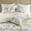 Ensemble d'édredon surdimensionné en satin de coton 6 pièces avec taies décoratives, jupe de lit et coussins décoratifs