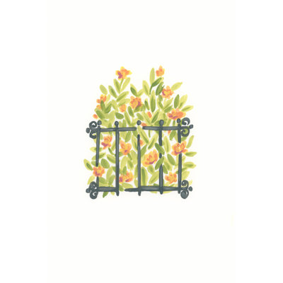 Wrought Iron Garden I - Wrapped Canvas Print