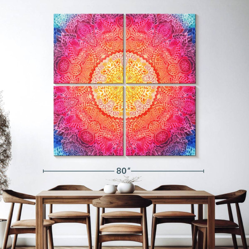 Oriental Mandala, 74" H x 74" W