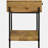 Natural Mango 1-Drawer Accent Table with Bottom Shelf