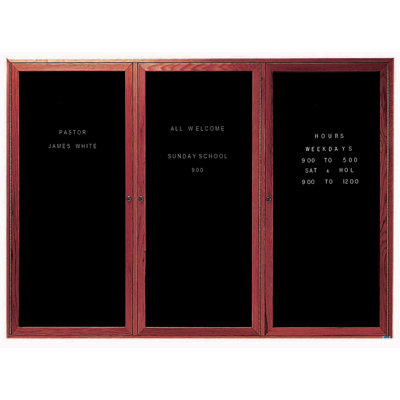 AARCO No Felt Wood Letter Board