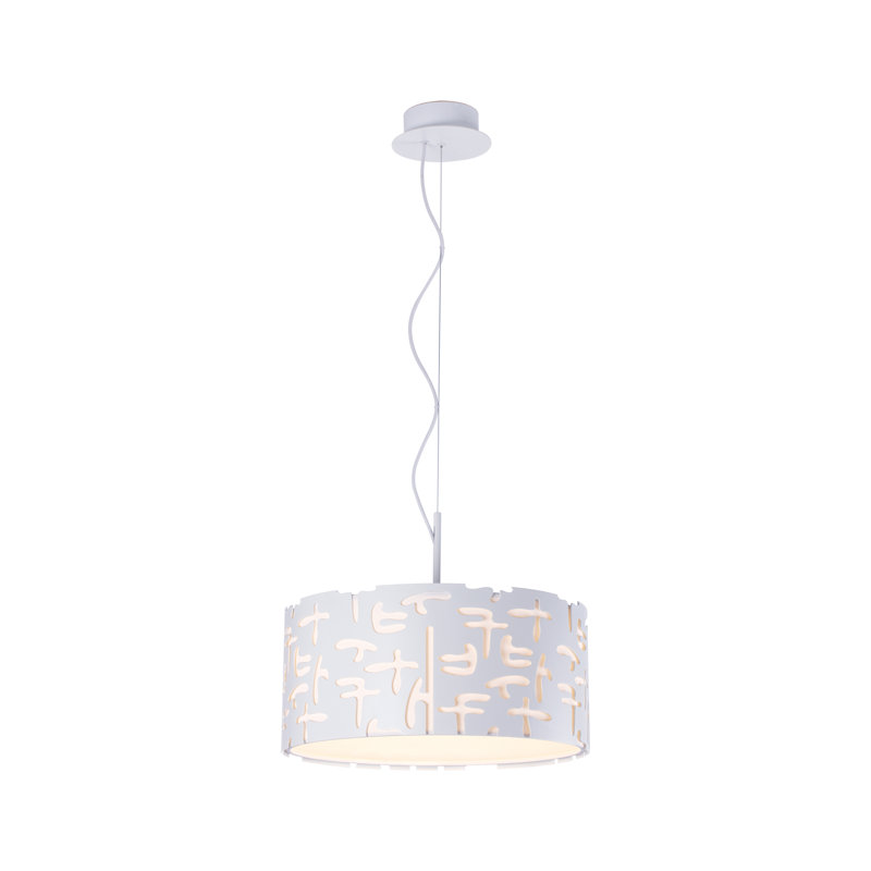 Luminaire suspendu tambour 1 lumière DEL Aquista