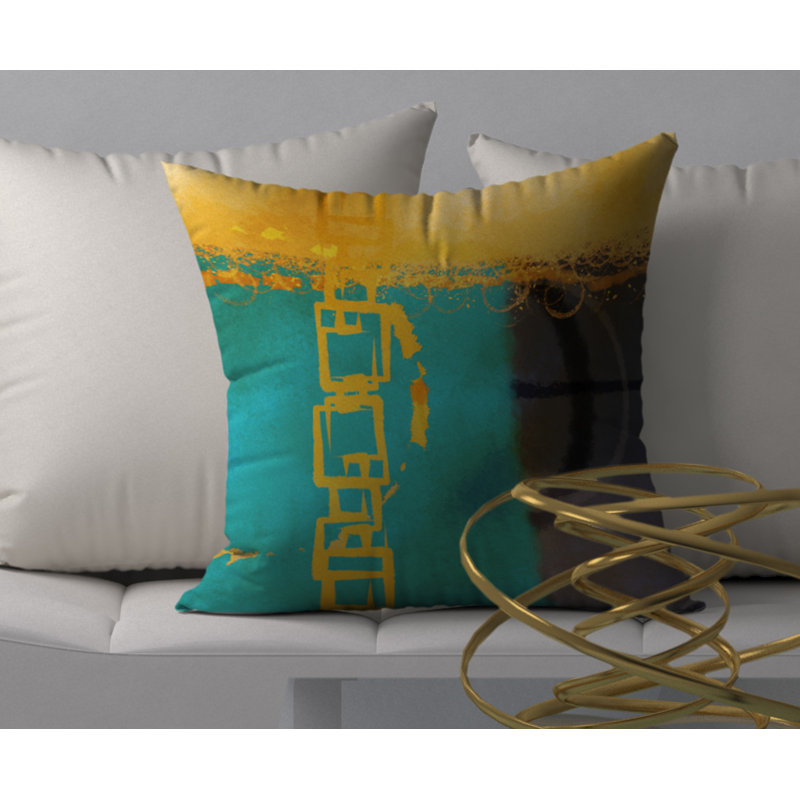 Housse de coussin décoratif carrée solaire Award, 24 po x 24 po