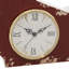 Horloge de table analogique analogique rouge