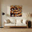 Art mural en métal brun Desserts Popcorn-1160357075