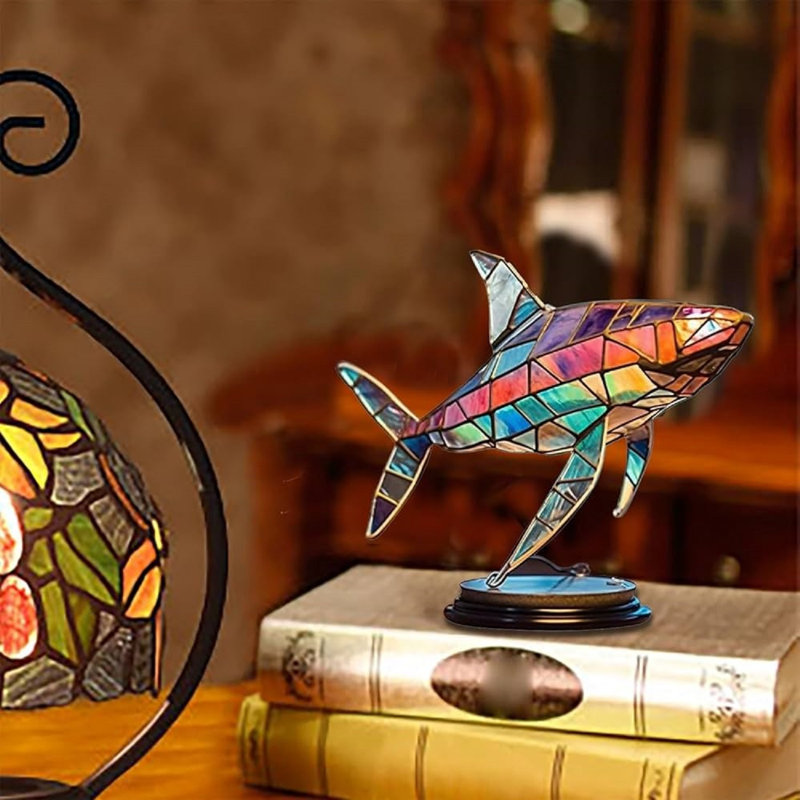 Colorful Mosaic Metal Animal Statues