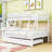 Keyonah Twin Over Full Wood Bunk Bed With Trundle, Convertible Ladder And Guardrail-1024792924