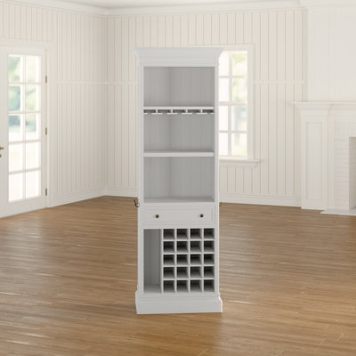 Bretagne Floor Wine Bottle Rack in White