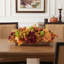 Fall Centerpiece with Hydrangeas, Heather and Pinecones