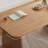 Solid wood oak dining table set-107393371