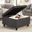 Grand banc repose-pieds carré avec rangement-1868366678