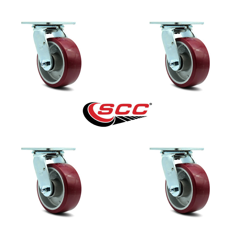 Polyurethane on Aluminum Caster