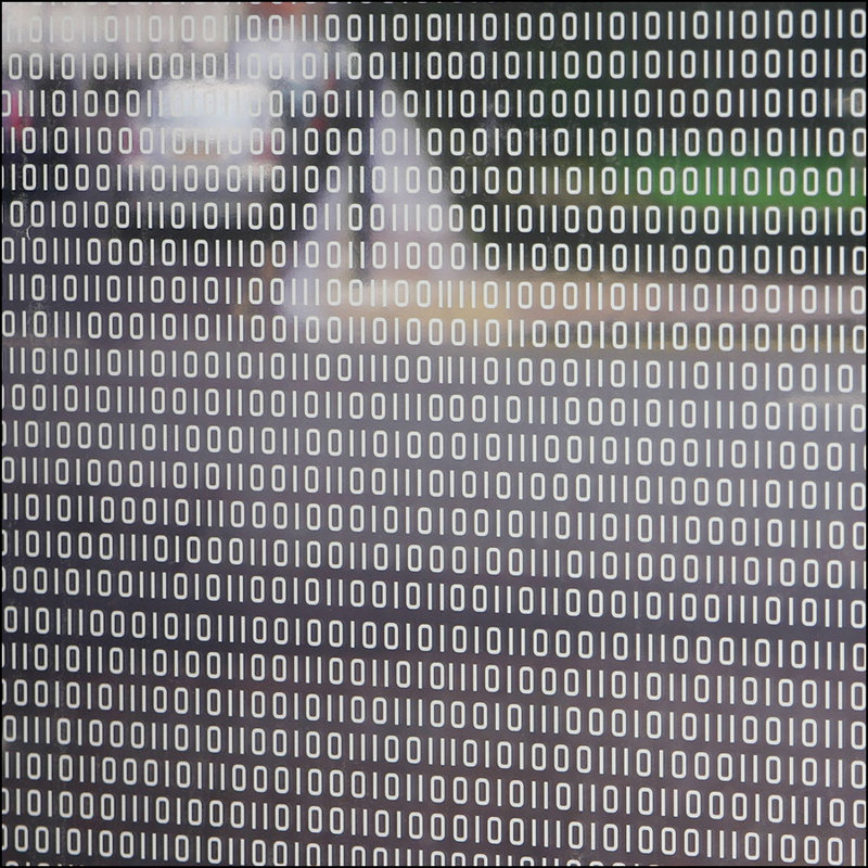 Film de fenêtre transparent pour les bits et les octets, 36 po x 48 po
