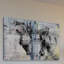 Farming «Facing Horses», reproduction de photo sur toile tendue-596633603