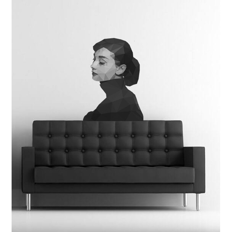 Adhésif décoratif légendaire Polygonal, H 33 po x l 33 po