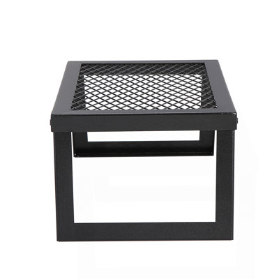 Folding Campfire Grill, Heavy Duty Steel Mesh Grate, 18" Portable Camping Grates Over Fire Pit, Camp Fire Cooking Equipment with Legs Carrying Bag, Grilling Rack for Outdoor Open Flame Cooking