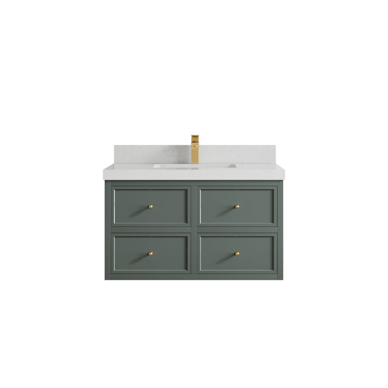 Meuble-lavabo simple flottant 36 po Roswell