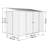 Absco Durango 10 ft. W x 5 ft. D Metal Lean-To Bike Shed-92300994