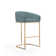 Lioba Upholstered Counter Stool with Metal Frame