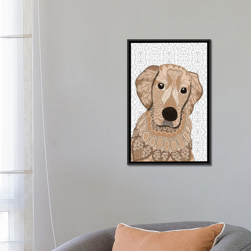 Extracteur, impression sur toile tendue, H 26 po x l 18 po x P 1,5 po, Toile avec cadre noir, Blanc