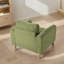 Chaise d'appoint rembourrée 35,48 po avec pieds en bois -1310266422