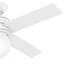 44" Hepburn 4 - Blade Standard Ceiling Fan with Wall Control and Light Kit Included-43587422