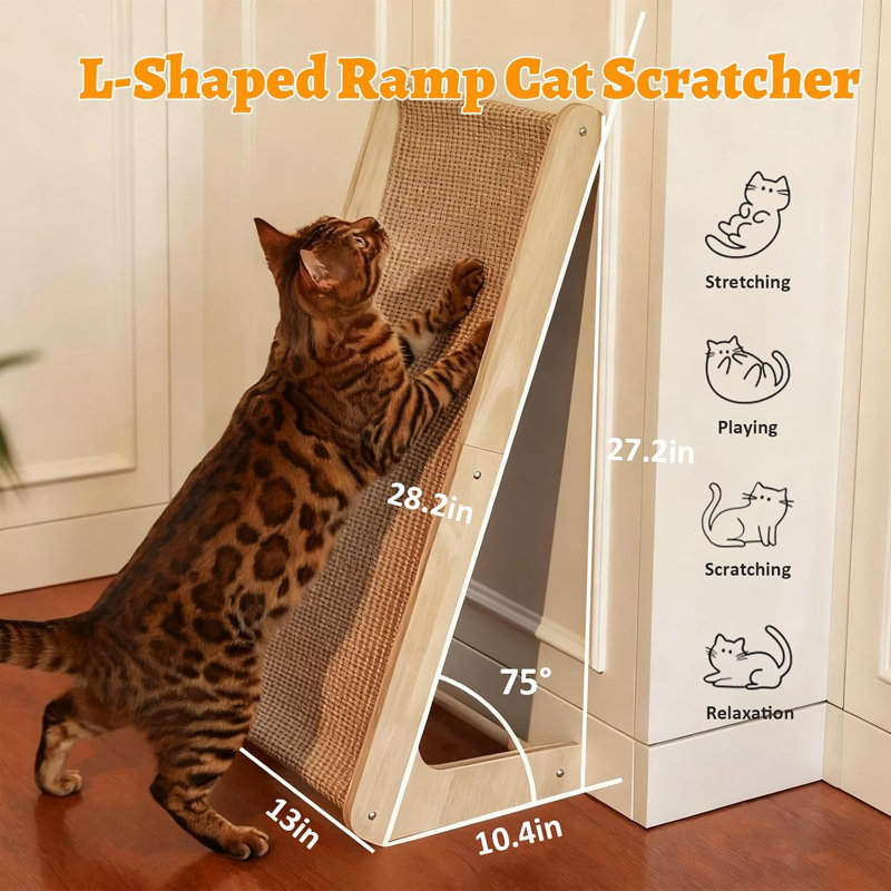 Cat Scratching Board, Sisal Cat Scratching Ramp