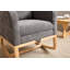 Chaise berçante avec pieds en bois massif-2086777556