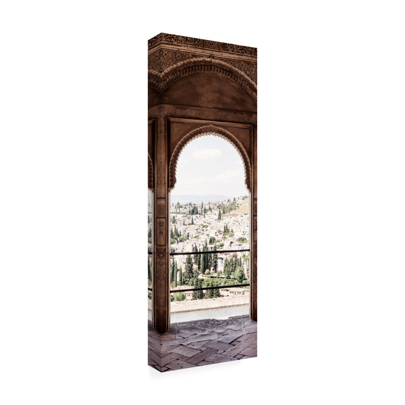 Reproduction d’art sur toile tendue fabriquée en Espagne 2 vue de la ville de Granada II par Philippe Hugonnard