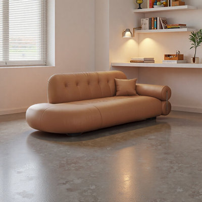 Luxury Elegant Chaise Lounge Faux Leather