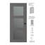 Porte intérieure lambrissée Avon 3 Lite-96150010-99483418-96149996