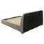 Lit plateforme tapissier très grand Taupe