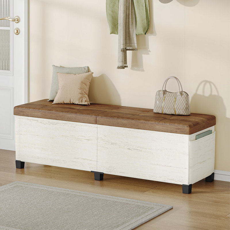 Linen Upholstered Bench