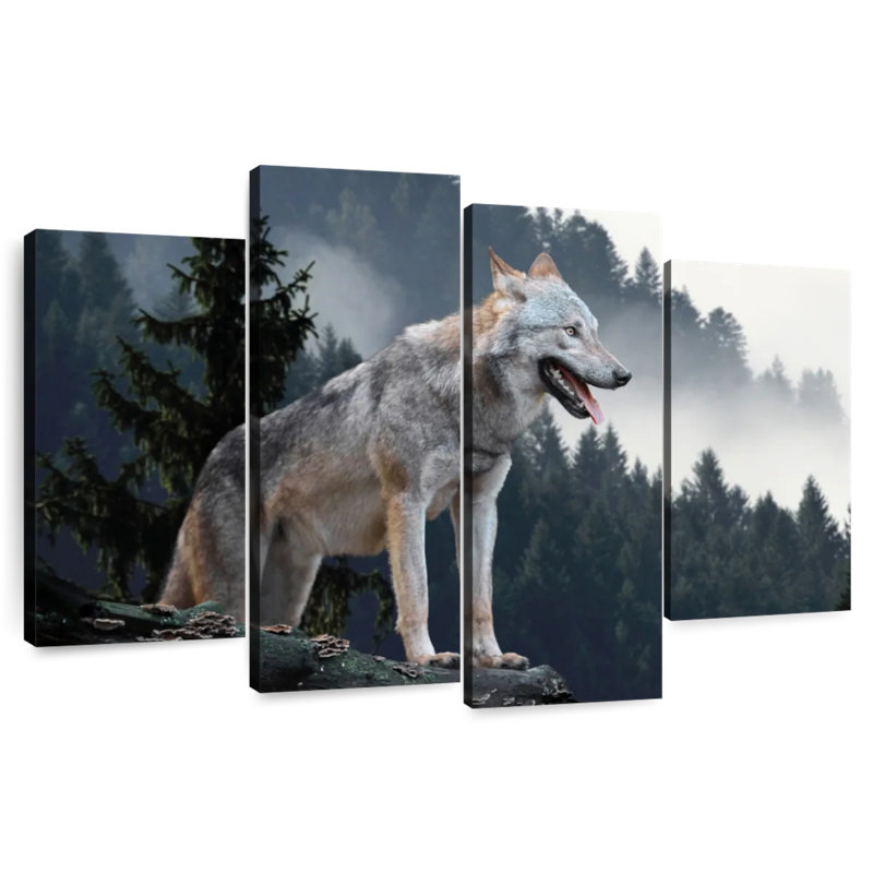 Timber Wolf, 54" H x 84" W