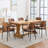 Modern Walnut-Finish Bentwood Upholstered Side Dining Chair-1381219081-1381219094
