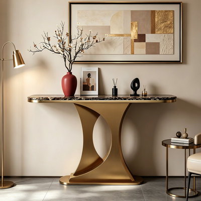 Table console creuse de luxe italienne