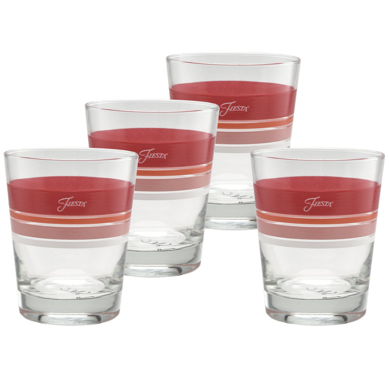 Fiesta Sunset Horizon Edgeline Glass , 15-Ounce DOF Glass