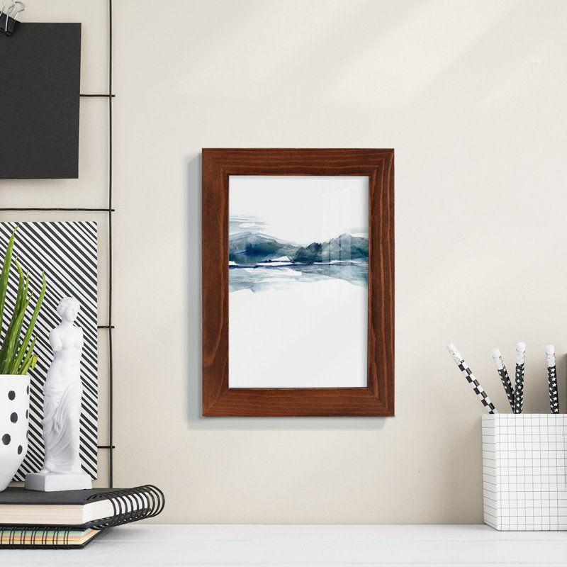 Fraiza Stark Horizon II, reproduction d'art encadrée, H 6 po x l 4 po x P 1 po, Châtaigne
