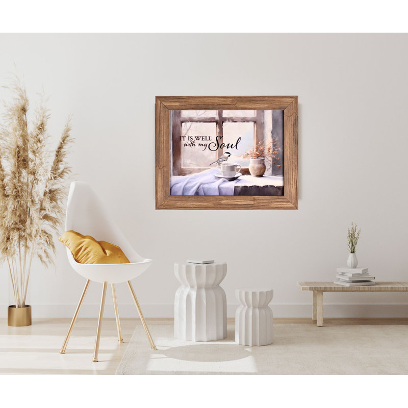Art mural encadré «It is Well With My Soul»