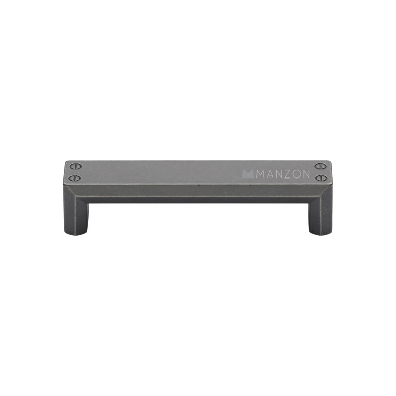 Old Iron Industrial Bar Cabinet Pull with Mounting Hardware