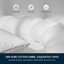 Édredon en duvet d'oie avec bourre de duvet 100% coton, édredon hypoallergénique de luxe toutes saisons-115286299