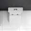 Toilette compacte en porcelaine blanche - 23 po de profondeur courte pour les petites salles de bain, double chasse, entretien facile, porcelaine silencieuse, 23 po de profondeur, chasse silencieuse, installation