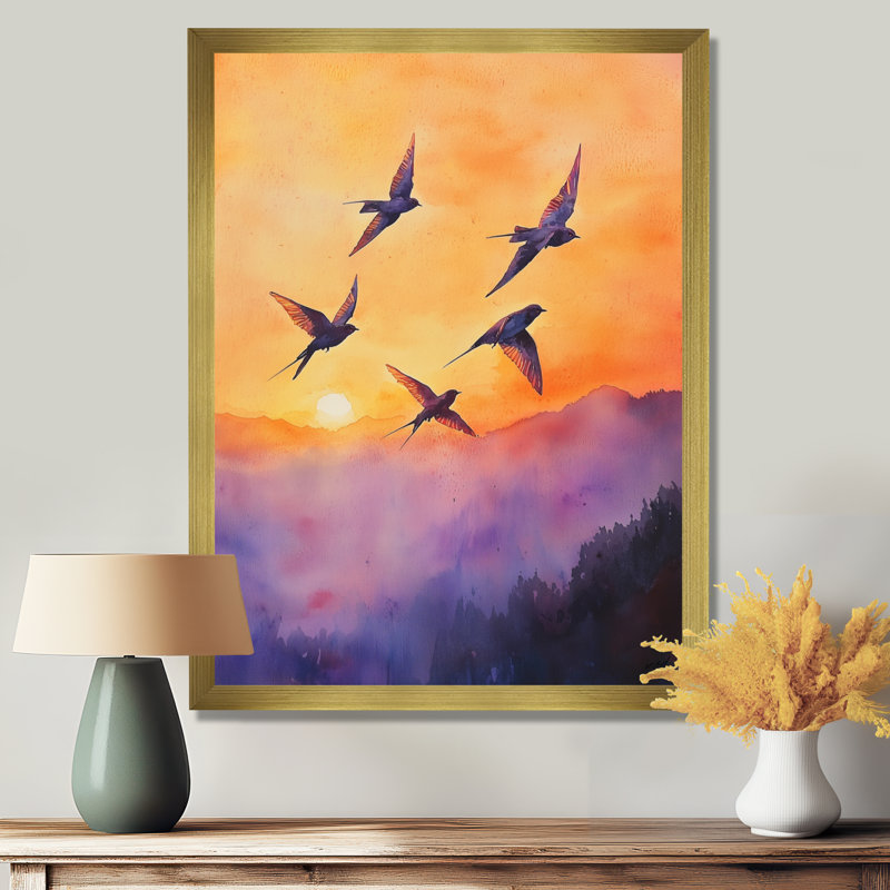Godbold - Animals Canvas Wall Art, H 20 po x l 12 po, Reproduction encadrée d'une seule photo, Doré