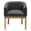 Chaise de salle à manger de style Mid-Century avec dossier incurvé et pieds en bois-435405067