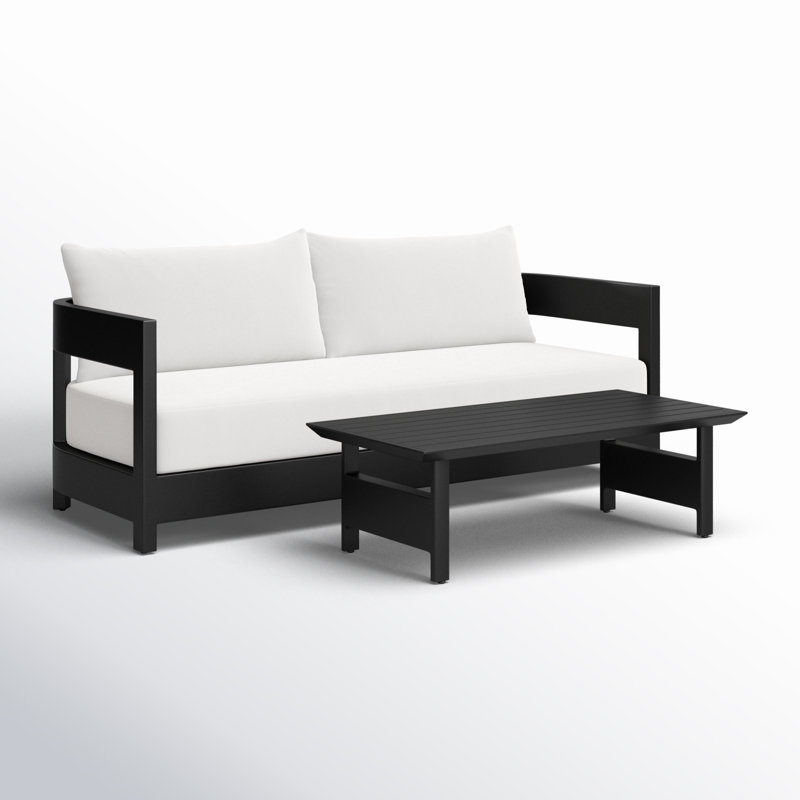 Everlee Outdoor Sofa And Coffee Table Set