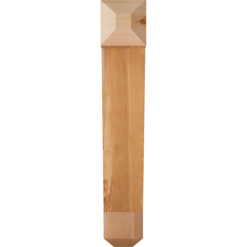 Support pour artisan traditionnel, Cèdre rouge de l'Ouest (lisse), 24" H x 4" W x 16" D