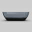 68,9 po. Baignoire de trempage autoportante ovale en résine translucide noire pour salle de bain 68,9 po