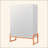 5.9" High Foot Shoe Cabinet - Double-Sided Mesh Doors, Movable Double-Layer Shelves, Hollow Base (Moisture-Proof, Shock-Resistant, Sweeping Robot Accessible) for Living Room, 1 Cabinet Only-2145370802